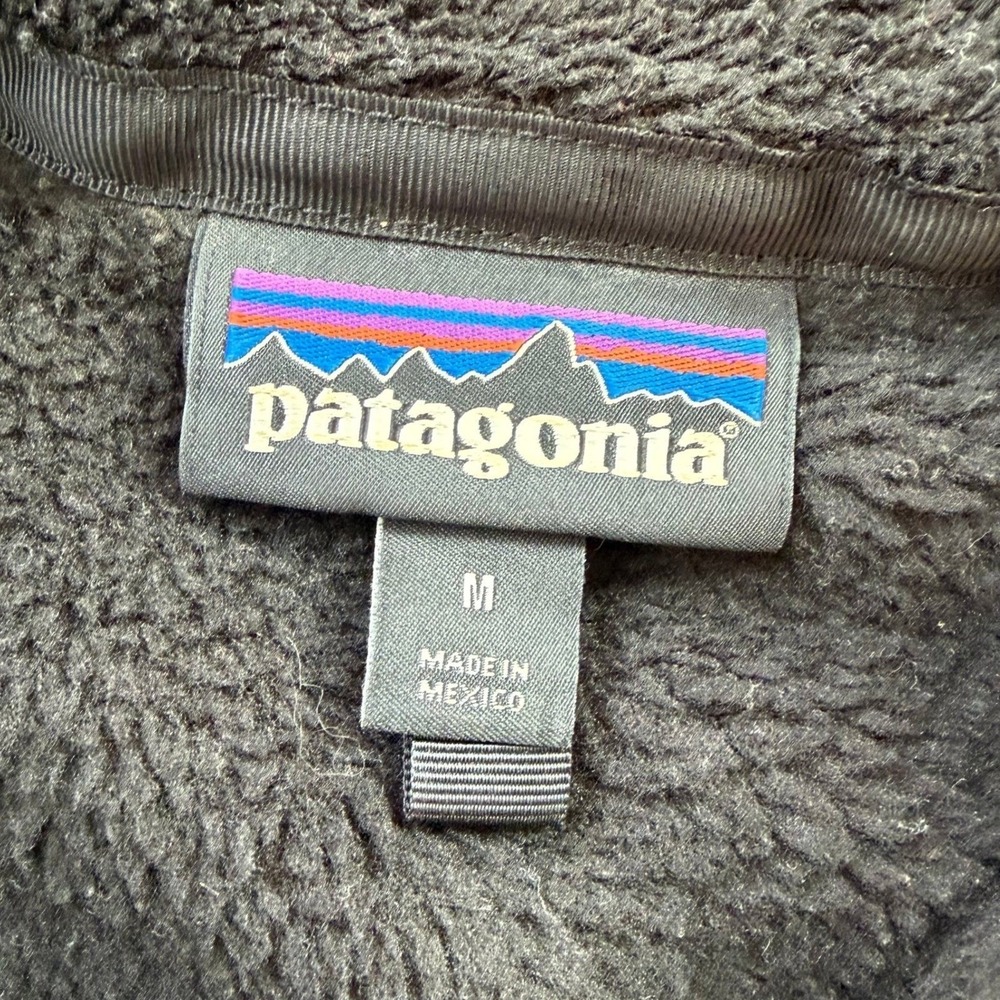 Patagonia Re-Tool Snap-T Pullover Fleece Jacket Black Womens Medium Polartec - Picture 4 of 9